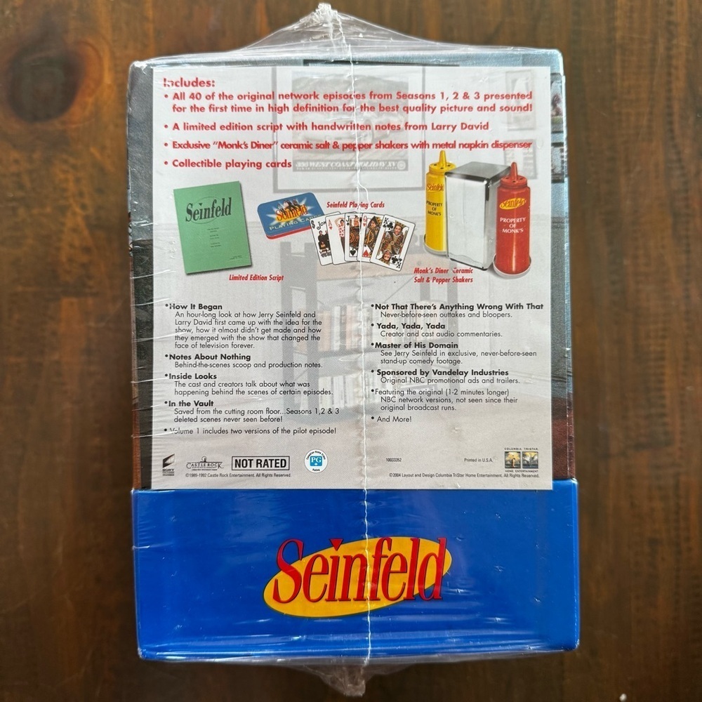 SEINFELD Box GIFT Set DVD Seasons 1, 2, 3 Brand NEW Sealed PLUS SEASON 8 Sealed! - Picture 3 of 14